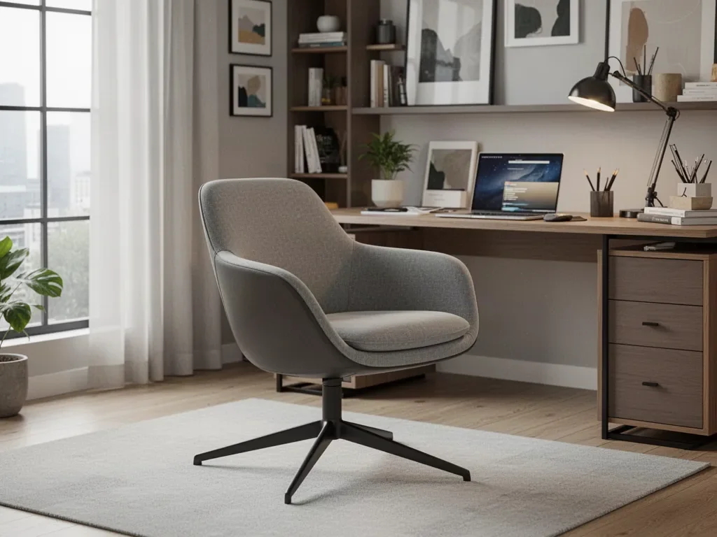 modern chair in home office