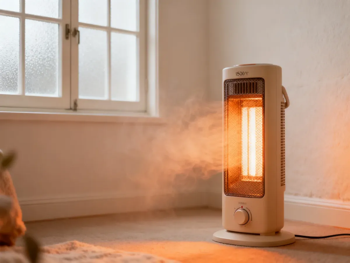 Grzejnik elektryczny ogrzewający dobrze izolowane pomieszczenie